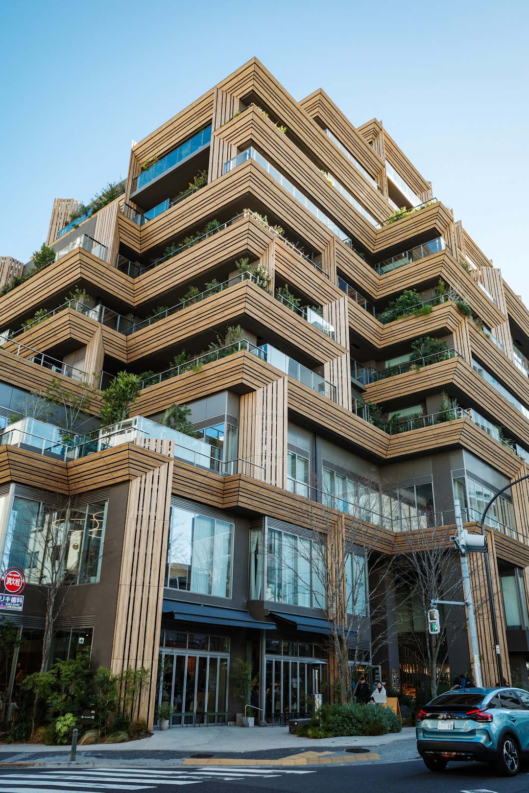The Art of Drawing Readers In: Your attractive post title goes here modern-building-with-layered-wooden-balconies-and-greenery-szdr0uey6j4